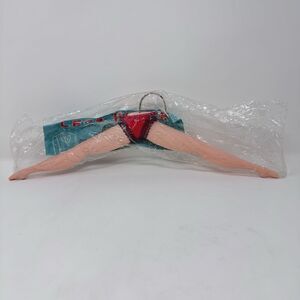 Vintage Novelty Sexy Legs Hanger Lace Red Panties Rare Obscure NEW MCM 18”